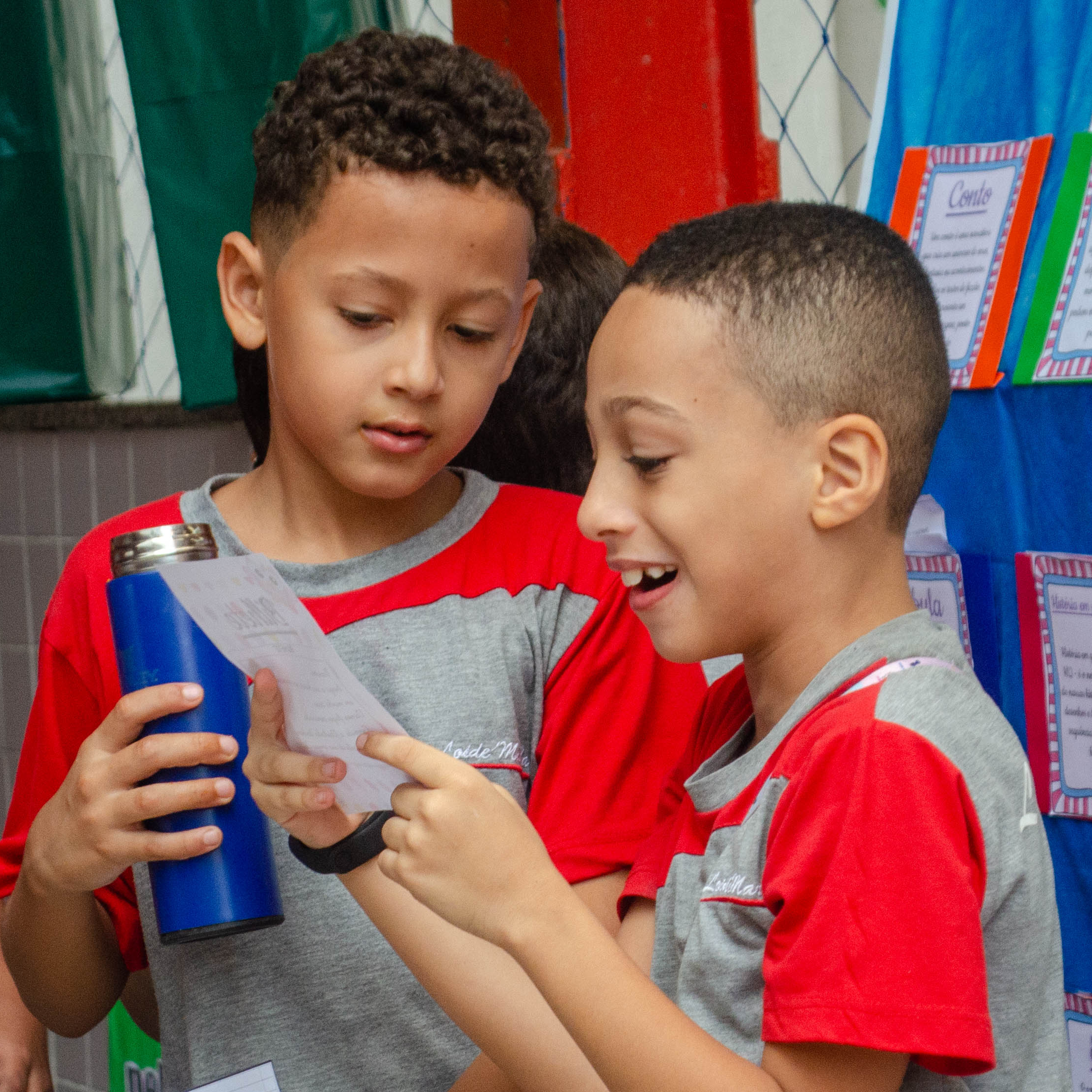 Foto de aluno do Ensino Fundamental